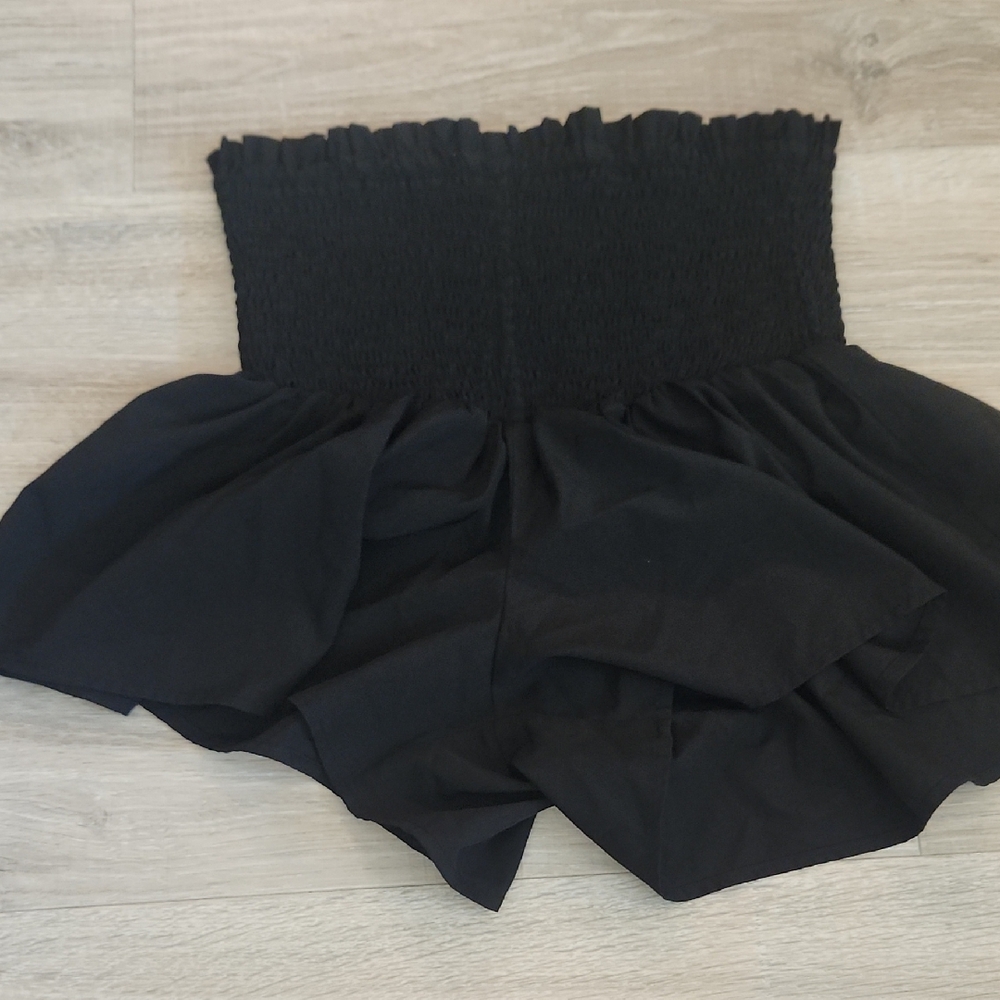 High Waist Black Women's Shorts